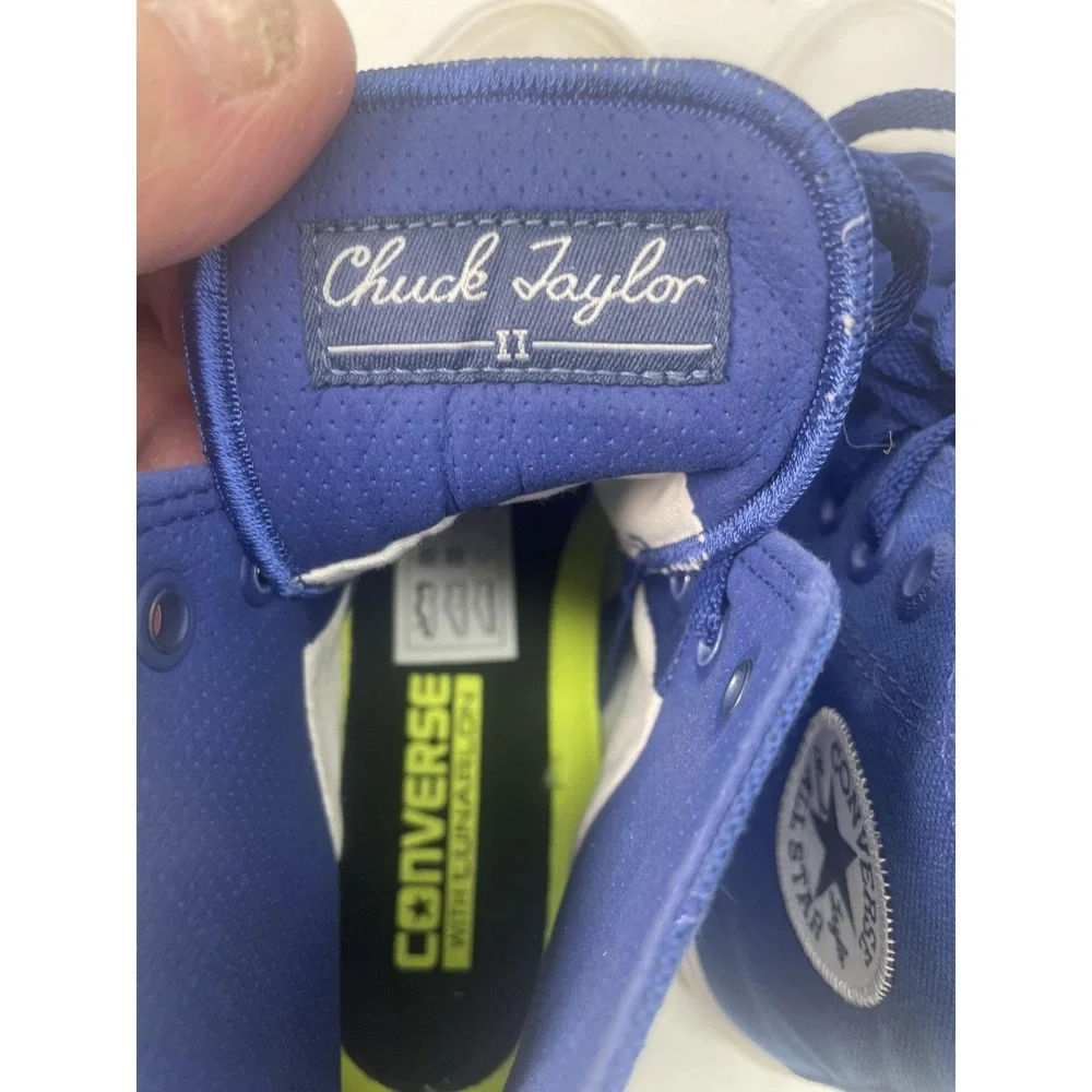 Converse Chuck Taylor Hi Shoes Womens Size 5.5 Blue Canvas High Top Sneakers